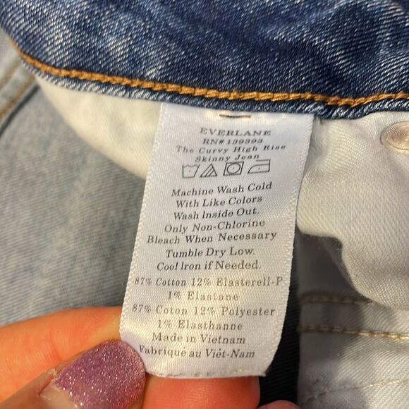 Everlane The Curvy High Rise Skinny Crop Jean - Picture 10 of 11